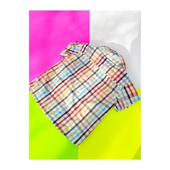 Little Rebels Plaid Shirt Botton Up Casual 18 math - Picture 2 of 5